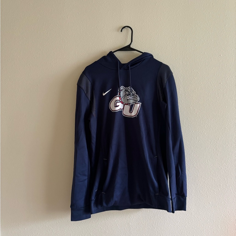 Nike Gonzaga WBB Team Issued Blue Sweatshirt Athletic Style
